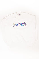 Vintage Embroidered Butterfly Sweatshirt (1990s)