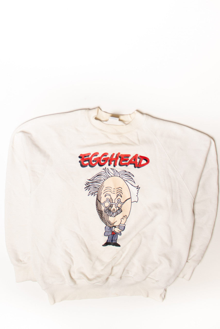 Vintage Egghead Funny Einstein Sweatshirt (1990s)