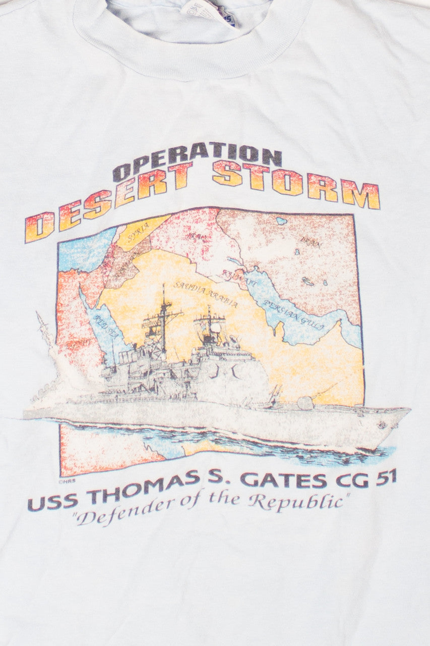 Vintage Operation Desert Storm T-Shirt (1990s)