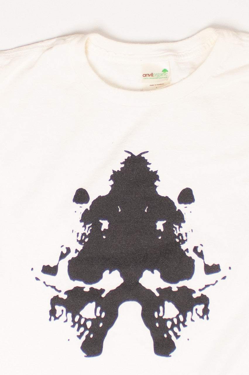 Vintage Ink Blot Skull T-Shirt (2000s)