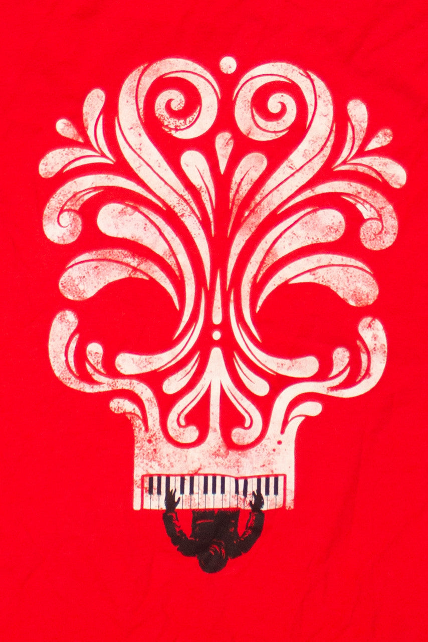 Vintage Piano Man Skull T-Shirt (2010s)