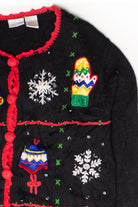 Black Ugly Christmas Cardigan 58653