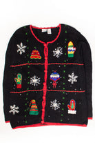 Black Ugly Christmas Cardigan 58654