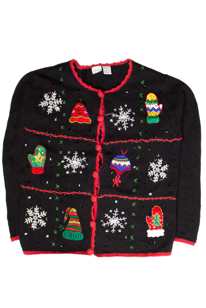 Black Ugly Christmas Cardigan 58661