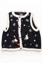 Santa and Snowman Tassle Ugly Christmas Vest 58662