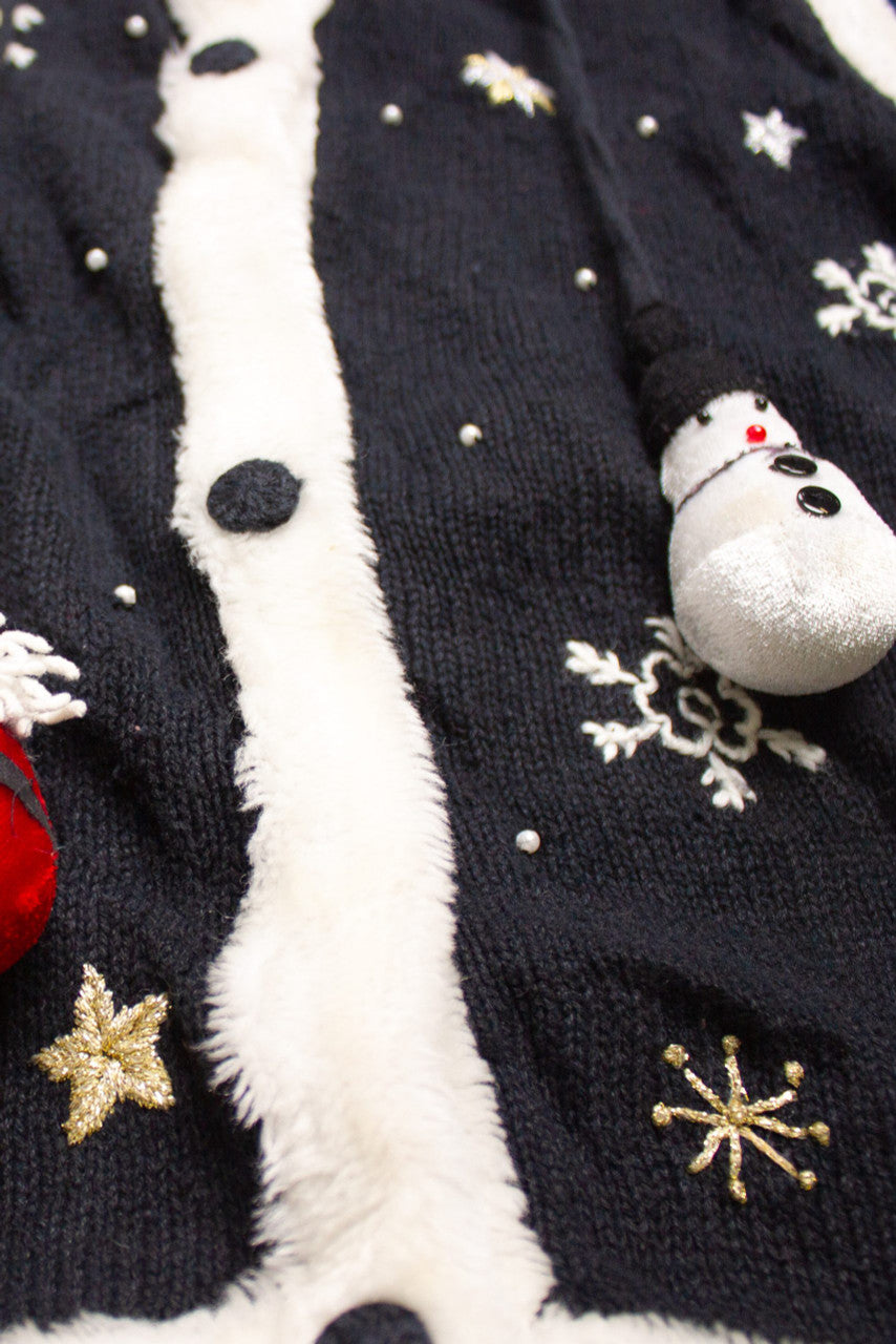 Santa and Snowman Tassle Ugly Christmas Vest 58662