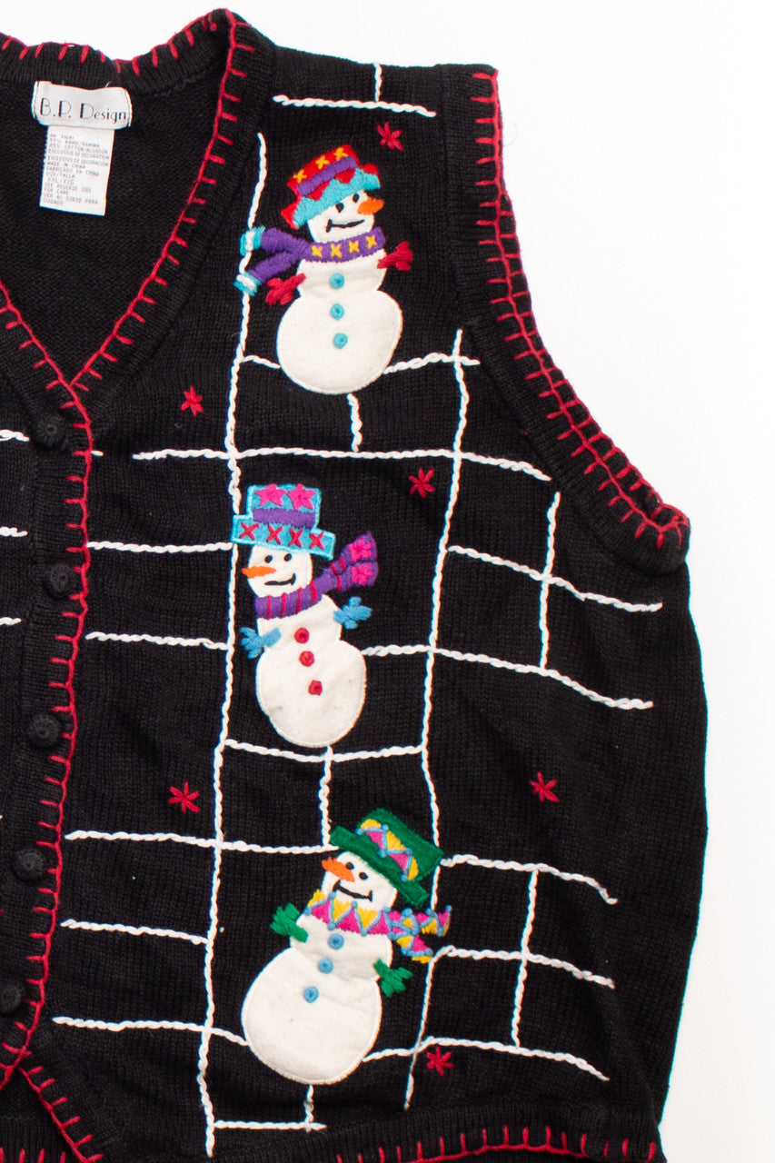 Black Ugly Christmas Vest 58667