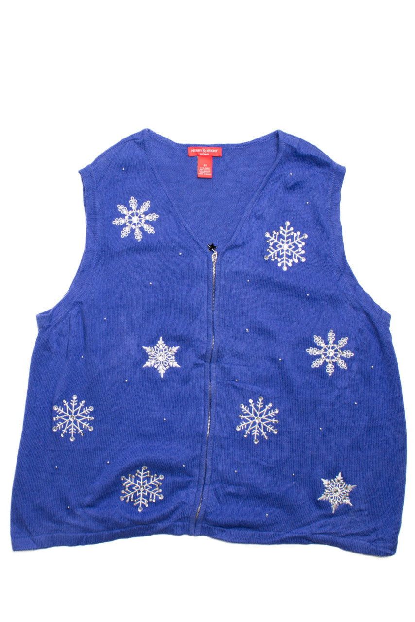 Blue Ugly Christmas Vest 58676