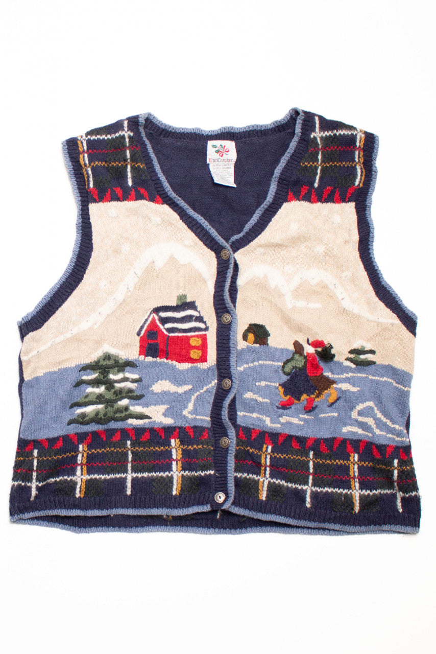 Blue Ugly Christmas Vest 58691