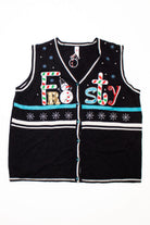 Black Ugly Christmas Vest 58694