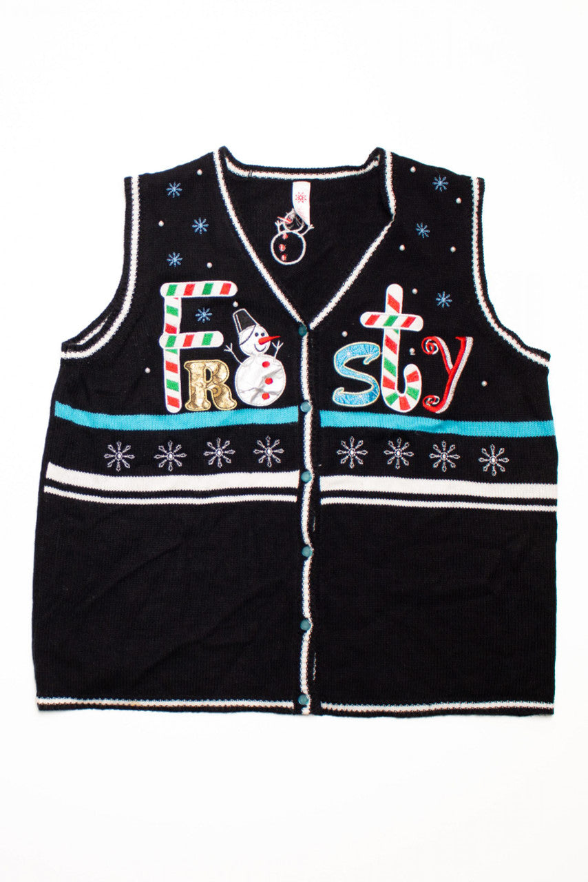 Black Ugly Christmas Vest 58694