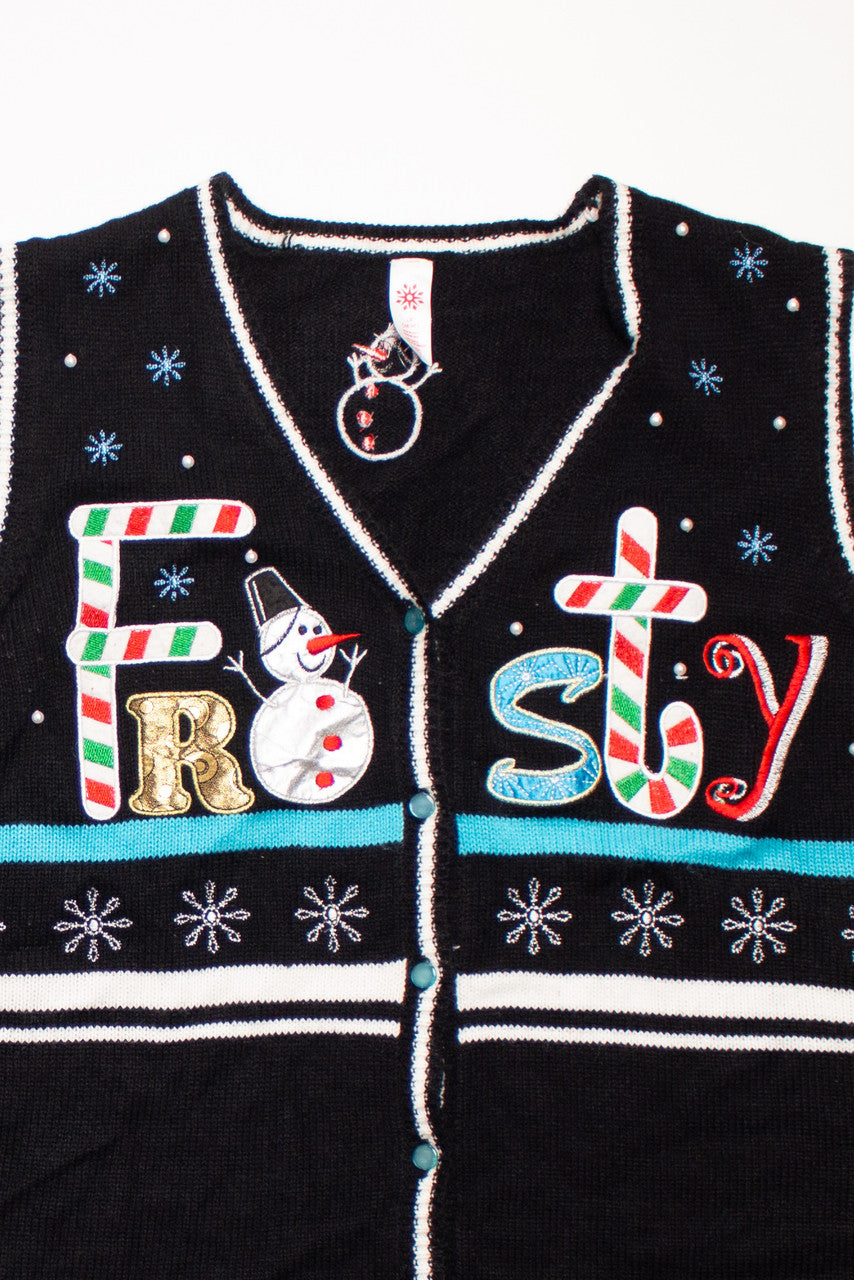 Black Ugly Christmas Vest 58694