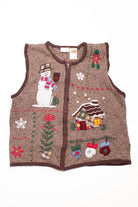 Brown Ugly Christmas Vest 58709