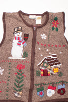 Brown Ugly Christmas Vest 58709