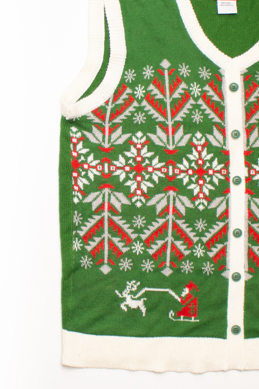 Green Ugly Christmas Vest 58723