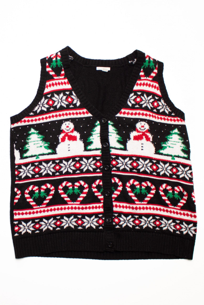 Black Ugly Christmas Vest 58728