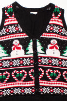 Black Ugly Christmas Vest 58728