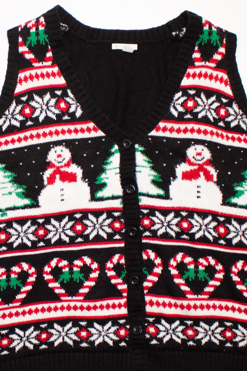 Black Ugly Christmas Vest 58728
