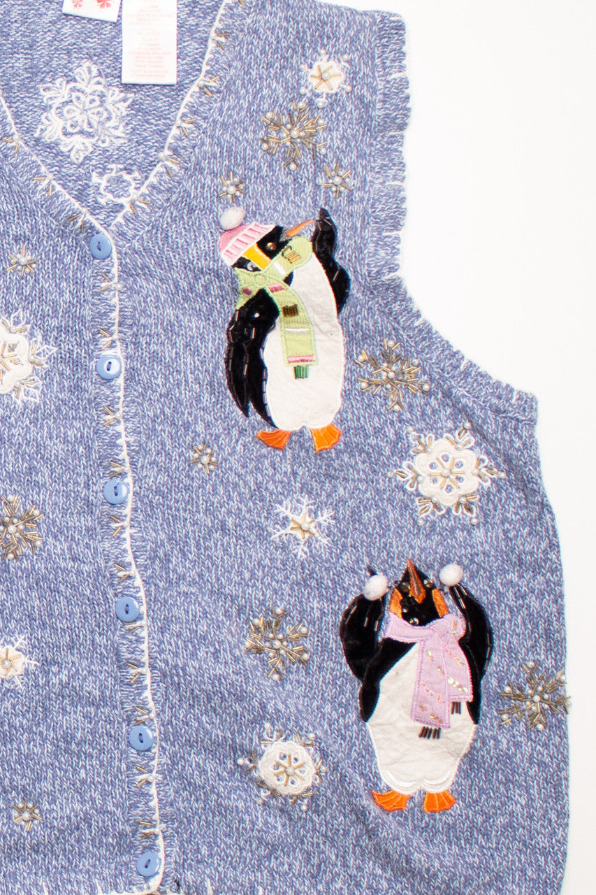 Blue Ugly Christmas Vest 58734