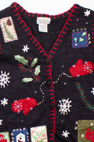 Black Ugly Christmas Vest 58736