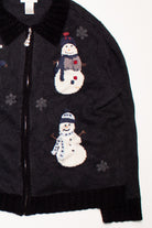 Black Ugly Christmas Cardigan 58744