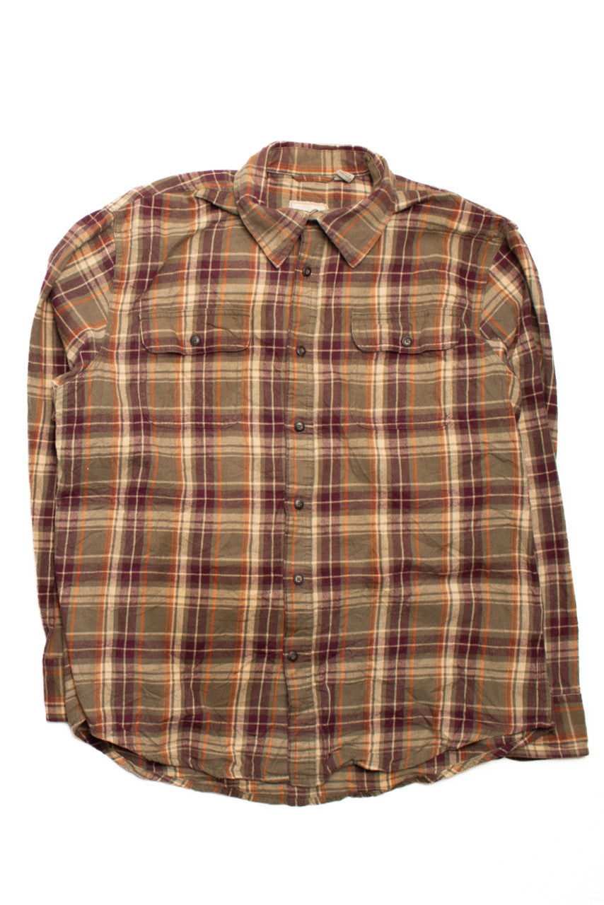 Vintage GH Bass Earth Flannel Shirt (1990s)
