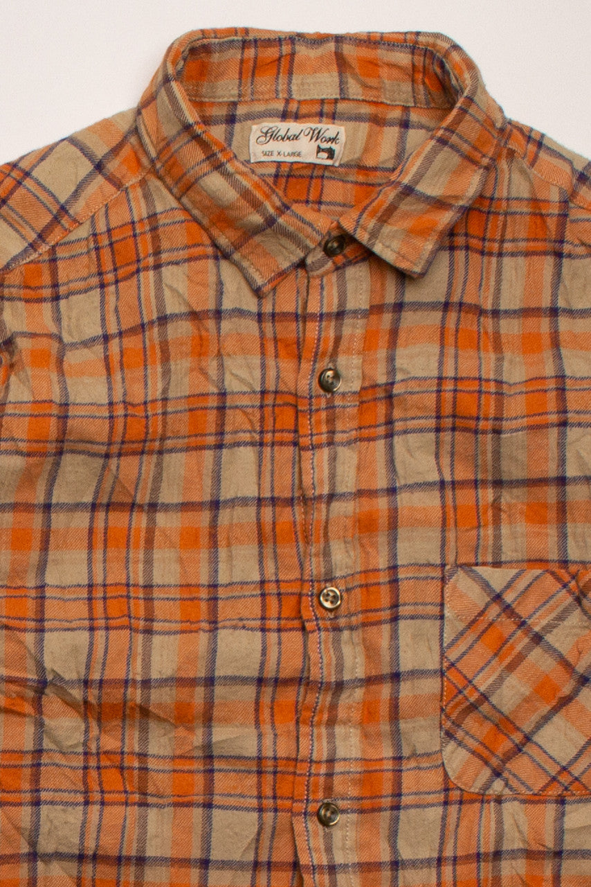 Vintage Global Work Flannel Shirt (1990s)