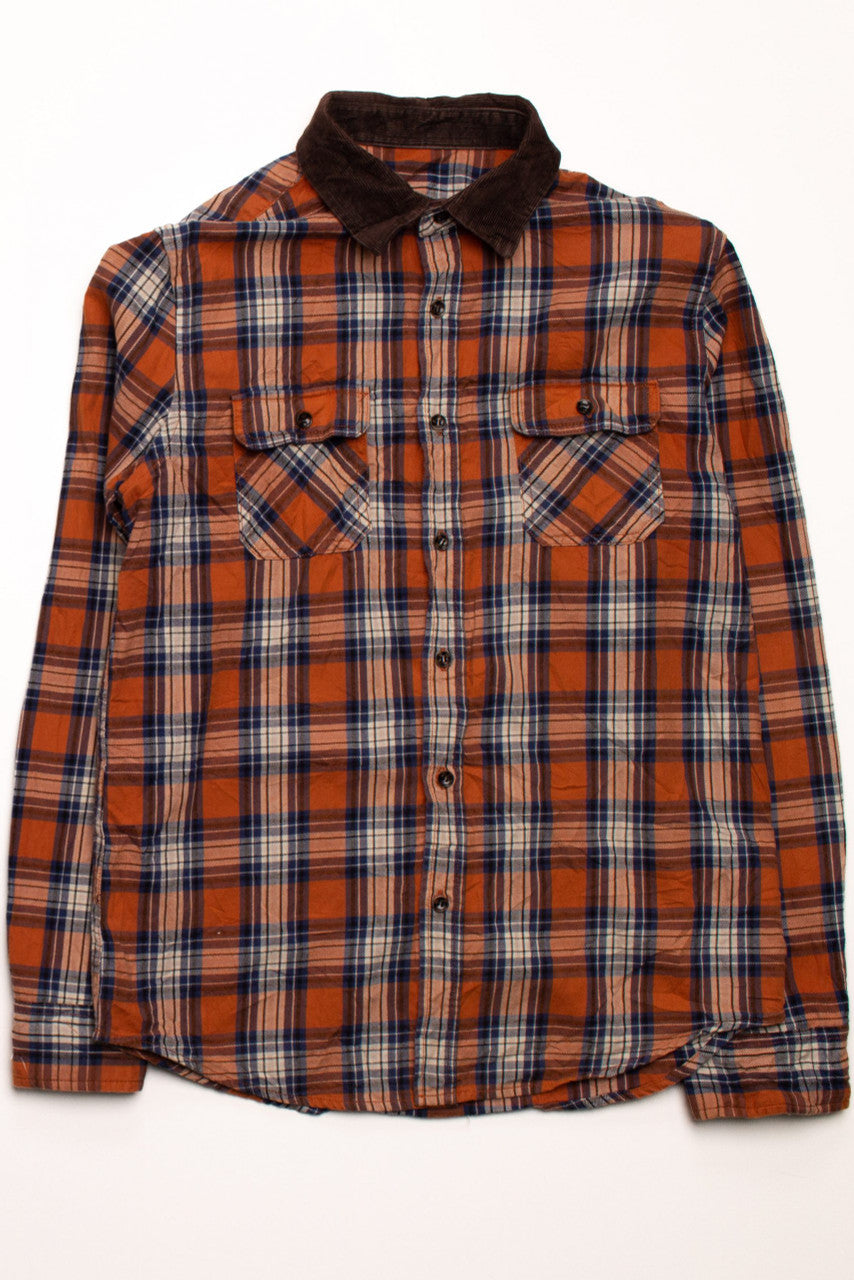 Vintage Orange  Flannel Shirt (1990s)
