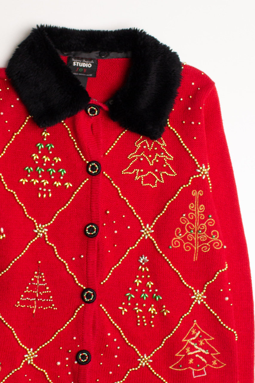 Red Ugly Christmas Cardigan 58794
