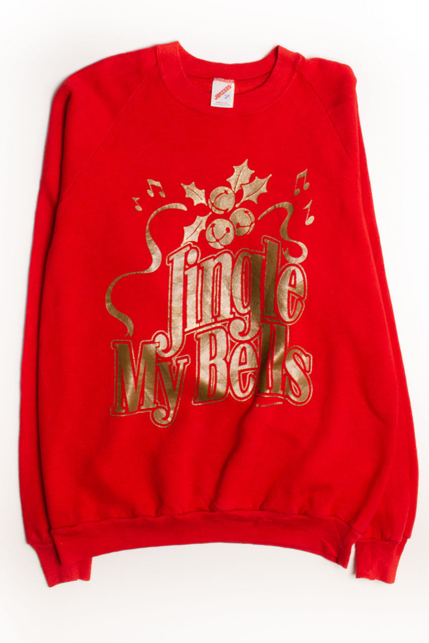 Red 'Jingle My Bells" Ugly Christmas Sweatshirt 58825