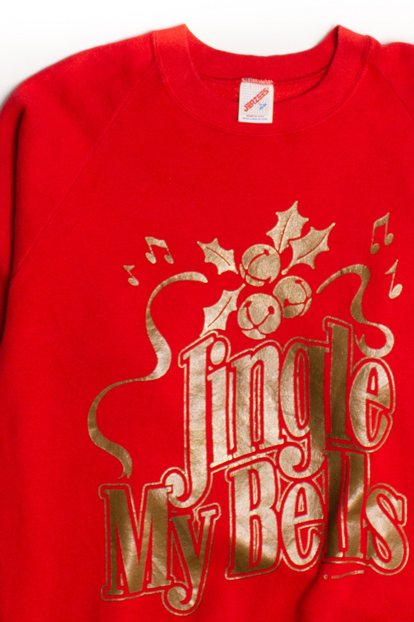 Red 'Jingle My Bells" Ugly Christmas Sweatshirt 58825
