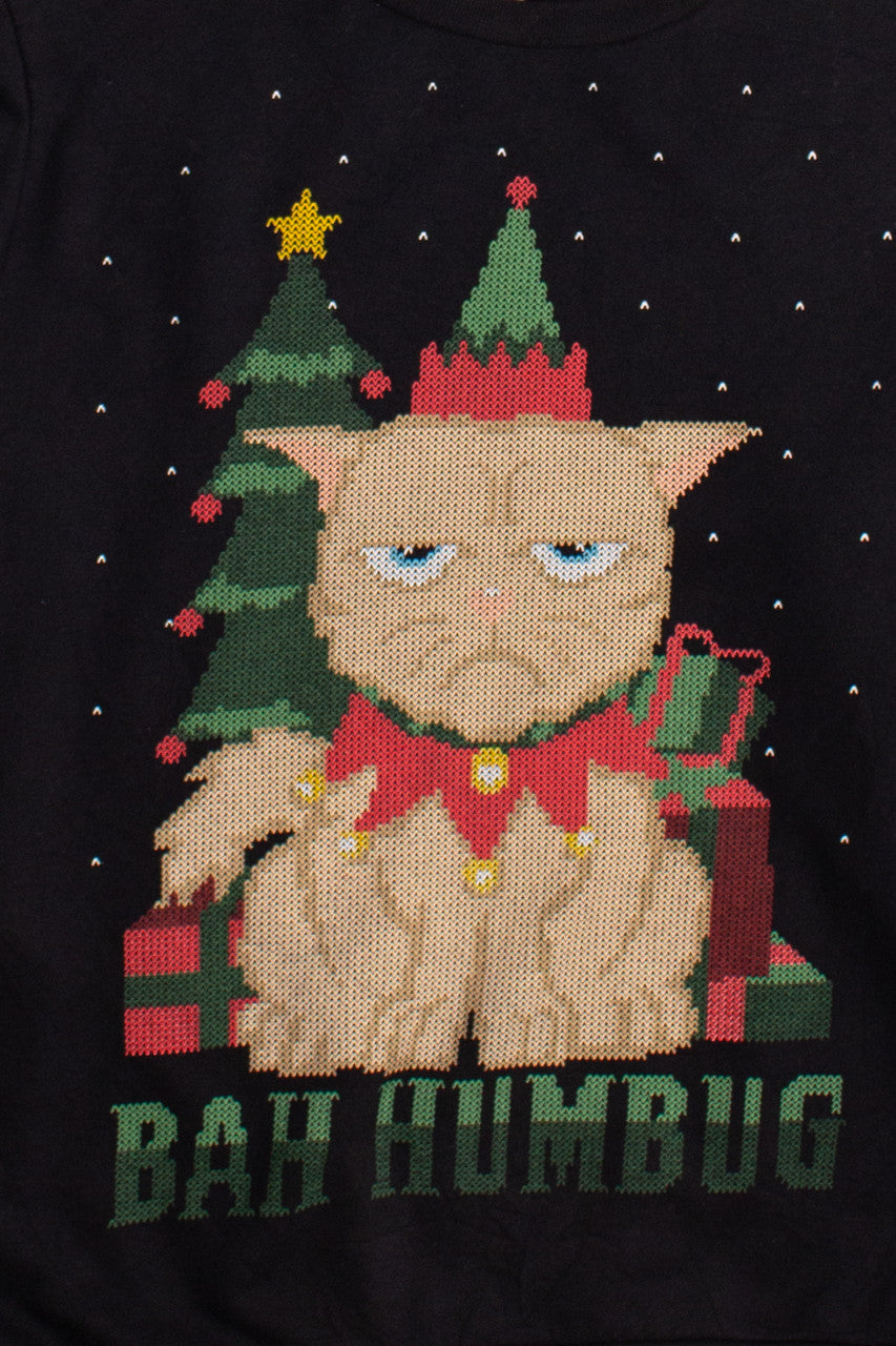 Black Cat Ugly Christmas Sweatshirt 58911