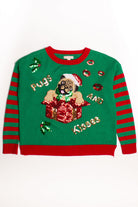 Green Pug Ugly Christmas Pullover 58975