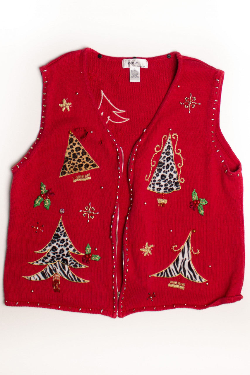 Red Ugly Christmas Vest 58978