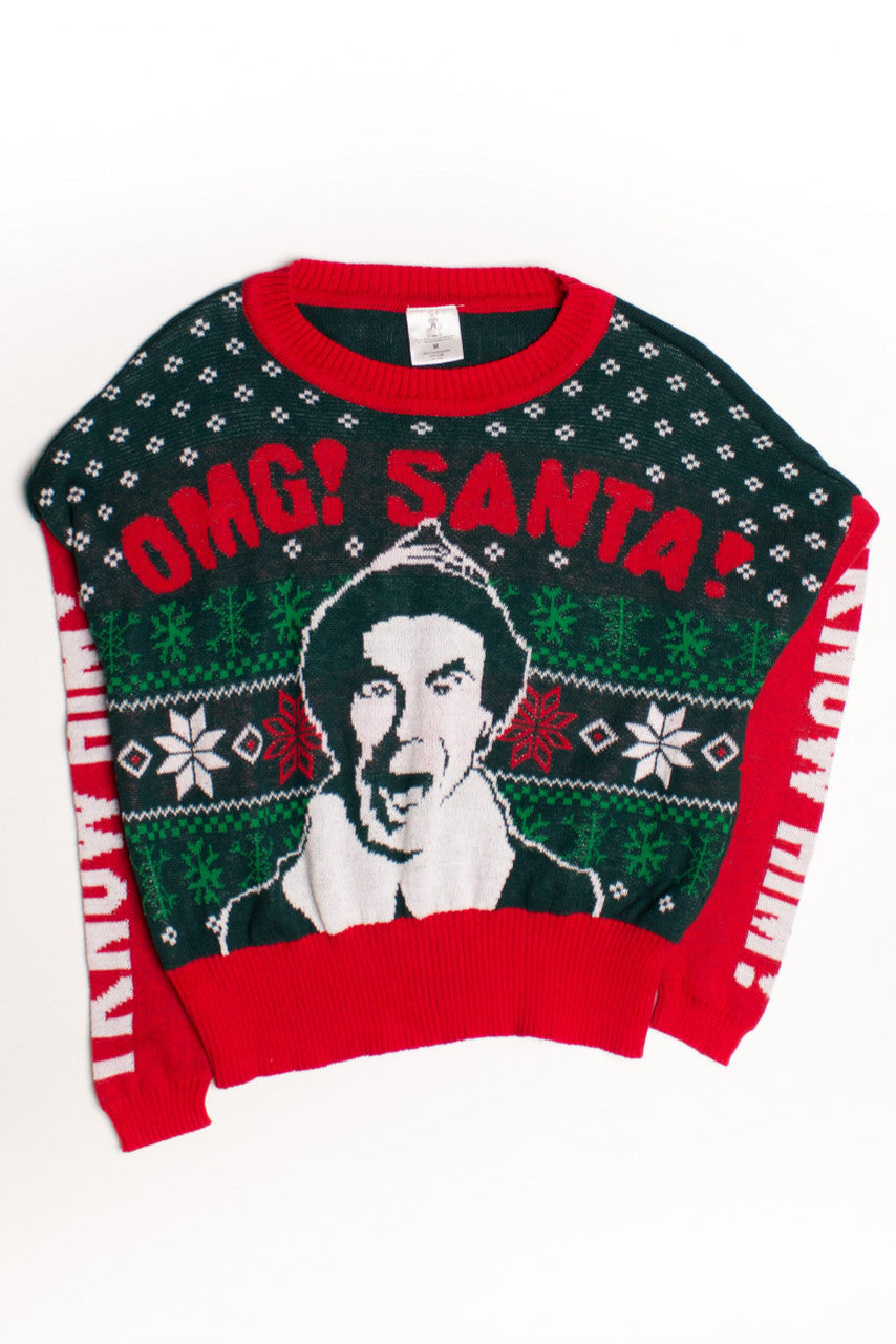 E.L.F Movie Cropped Ugly Christmas Pullover 58979