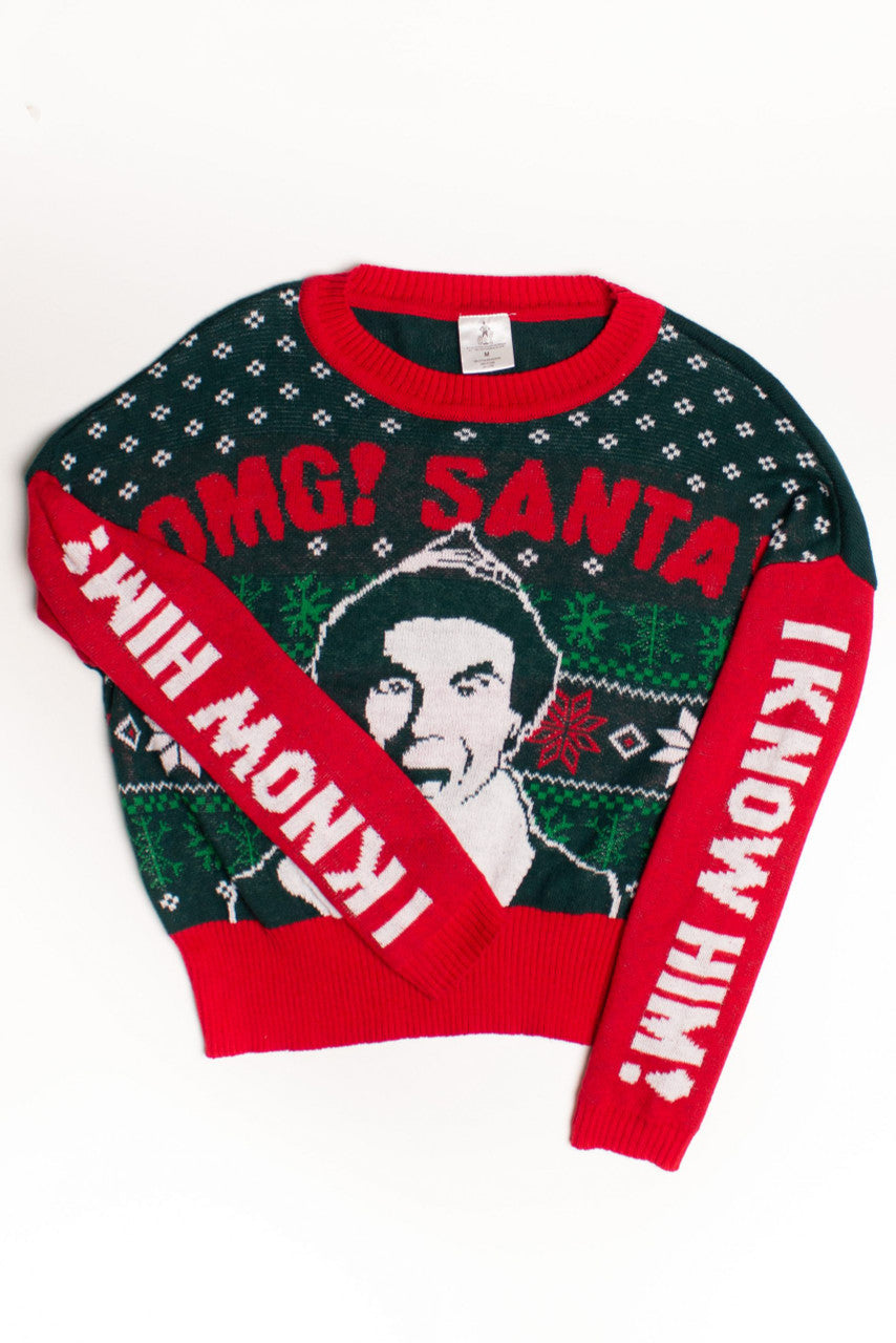 E.L.F Movie Cropped Ugly Christmas Pullover 58979