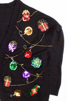 Black Ugly Christmas Cardigan 58988