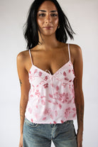 Sequin Floral Beaded Cami