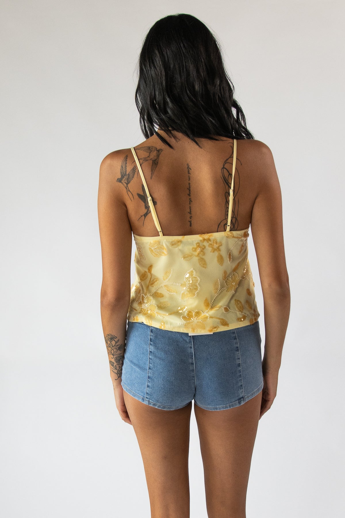 Sequin Floral Beaded Cami