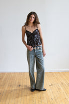 Sequin Chiffon Babydoll Cami