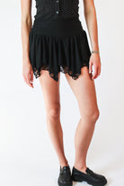Lace Layered Sharkbite Skirt