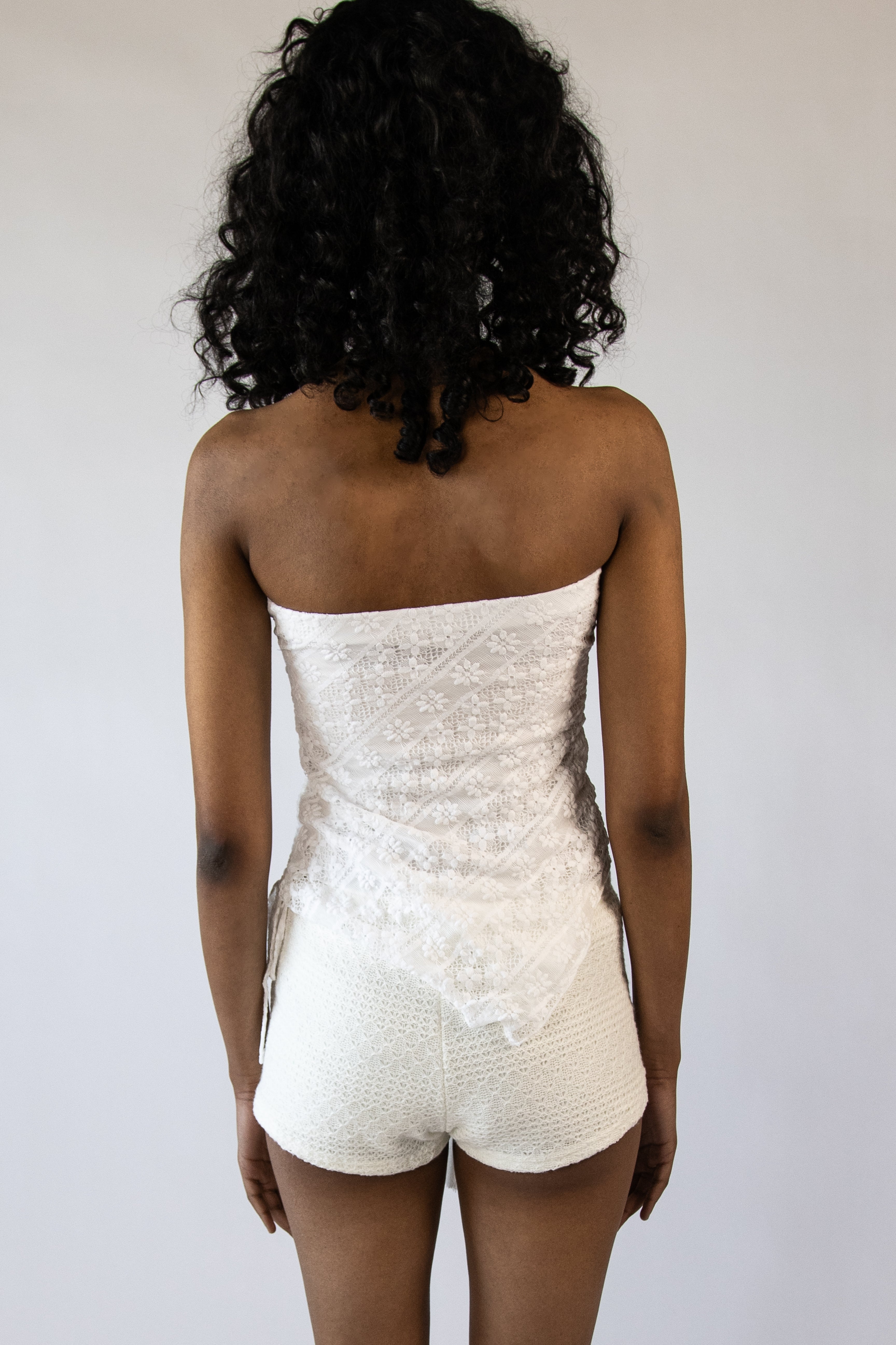 Side Ruched Floral Lace Tube Top – Ragstock