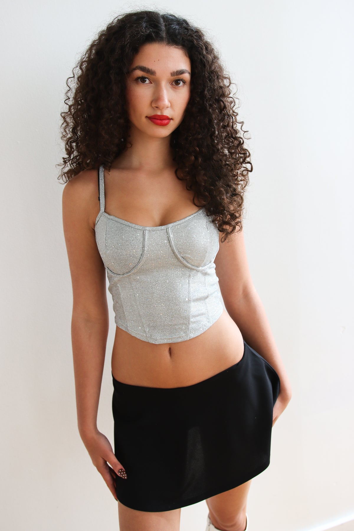 Holographic Glitter Bustier Top – Ragstock