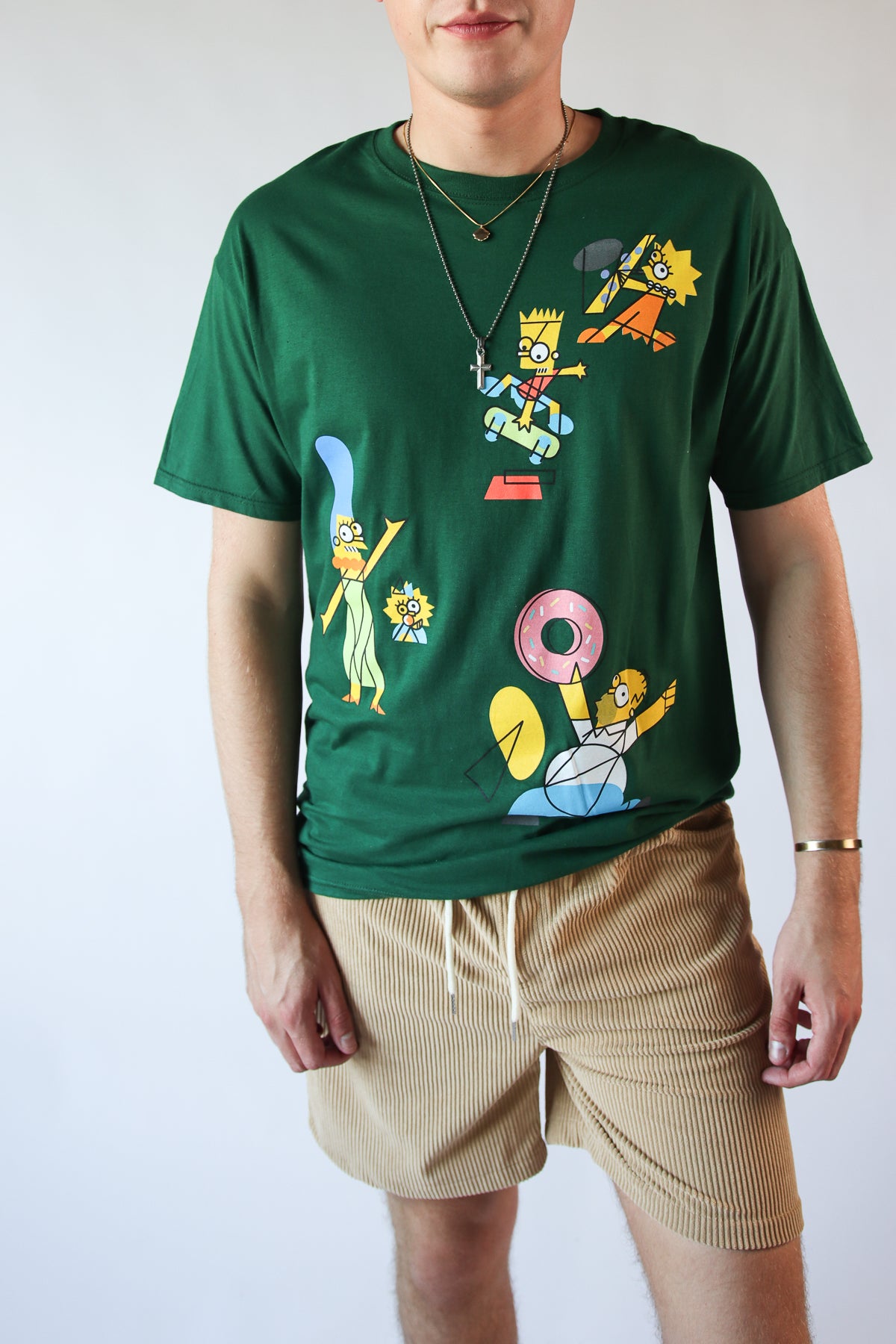 Abstract Simpsons Graphic T-Shirt
