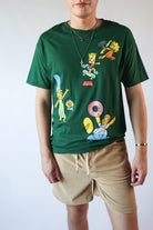 Abstract Simpsons Graphic T-Shirt