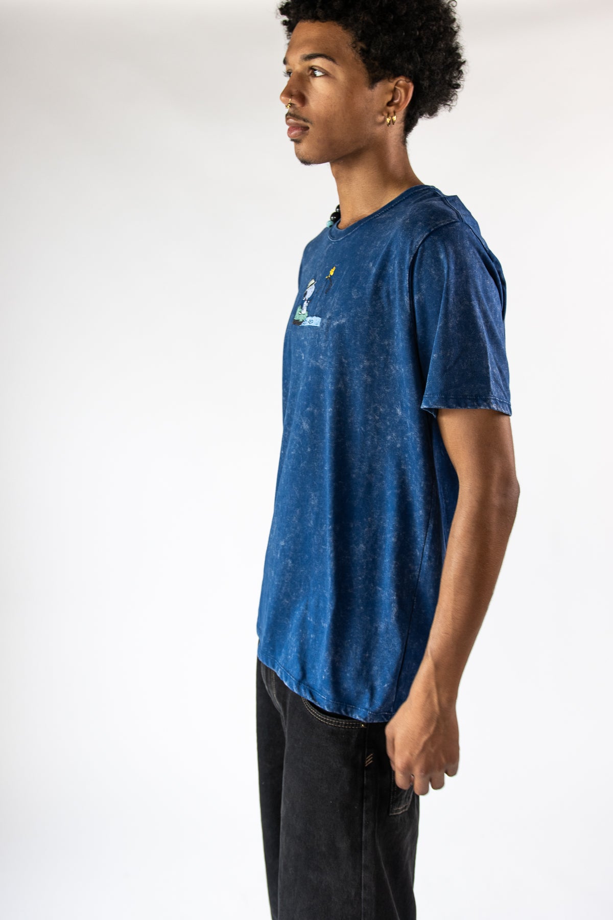 Snoopy Embroidered Fishing Tee