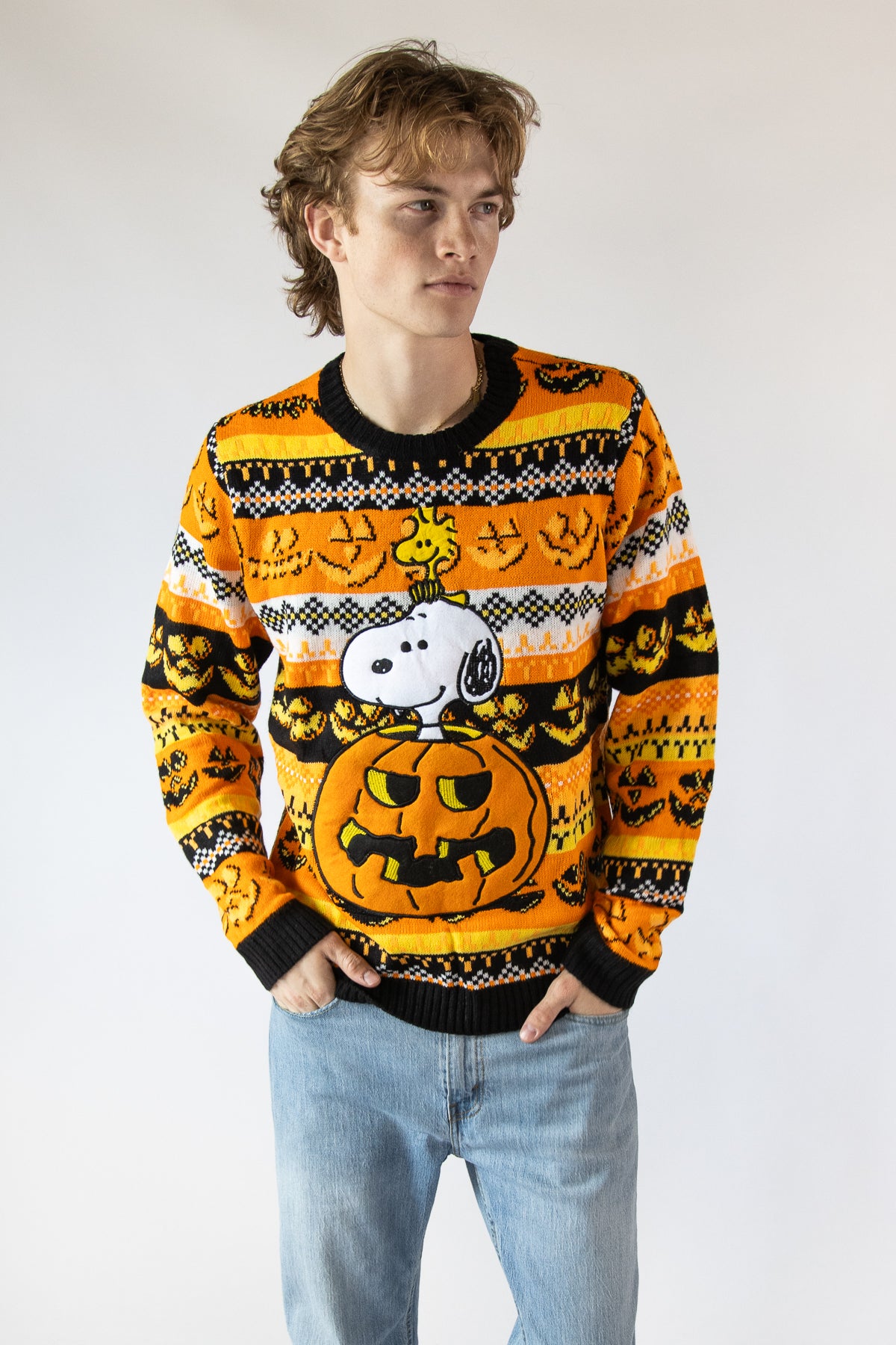 Snoopy Jack O' Lantern Sweater