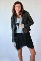 Solid Black Racing Jacket
