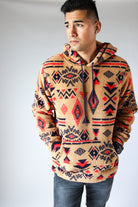 Southwest Pattern Sherpa Hoodie