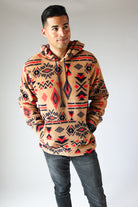Southwest Pattern Sherpa Hoodie